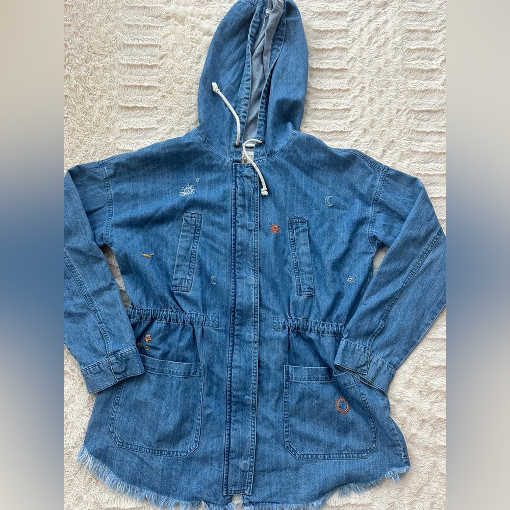 Embroidered jean jacket